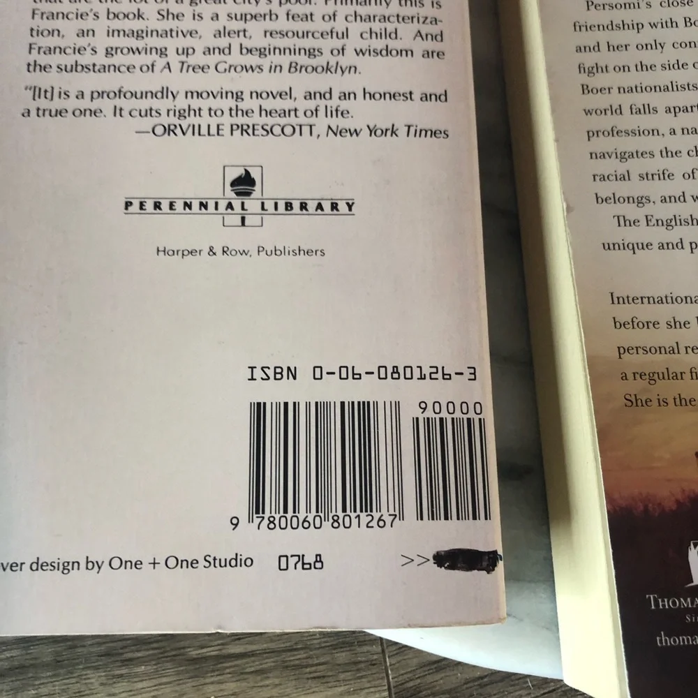 CHILD OF THE RIVER & A TREE GROWS IN BROOKLYN 2 paperback books historical